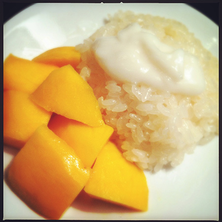 mango and sticky rice